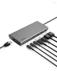 Belkin Connect Universal USB-C 8-in-1 Dual Display Core Hub w/Silicon 