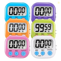 6 Pack Multi-Function Electronic Timer - Magnetic Digital Timers Big L