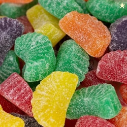 Fruit Slices Jelly Candy 2 Pound Bag | Assorted Flavors | Sugar-Dusted