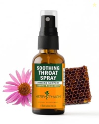 Herb Pharm Soothing Throat Spray: with Propolis & Echinacea, Relief of