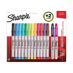 Sharpie Ultra Fine Permanent Marker Set - 12 Assorted Ultra Fine Marke