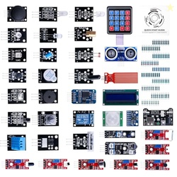 ELEGOO Upgraded 37 in 1 Sensor Modules Kit with Tutorial Compatible wi
