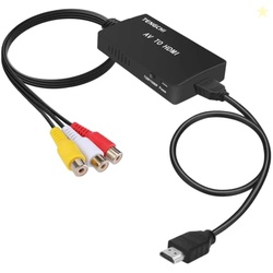 Tengchi RCA to HDMI Converter, Composite to HDMI Adapter Support 1080P