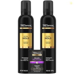 TRESemm Shaping Mousse, Extra Hold 2-Pack Moisturizing Hair Mousse for