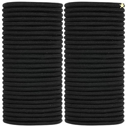 ADRIONE Black Hair Ties for Women, Girls, Kids & Men 280 Bulk Pack, 4M
