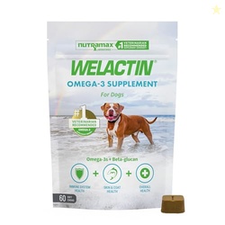 Nutramax Welactin Omega 3 Fish Oil for Dogs, Skin and Coat Health Supp