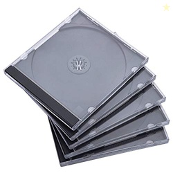 Maxtek 10.4 mm Standard Single Clear CD Jewel Case with Assembled Blac