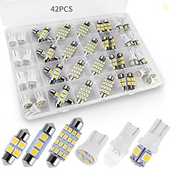 Zakolak 42 Pieces Interior Car Lights, Super Bright White Dome Map Tai