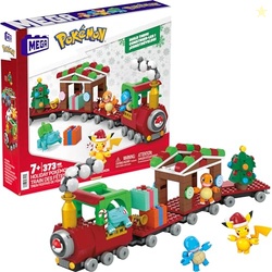 MEGA Pokemon Action Figure Building Toys, Holiday Train with 373 Piece