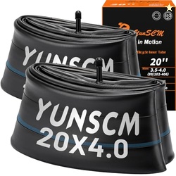Heavy Duty 20x4 E-Bike Tubes 20 x 4.0 Bike Inner Tubes Compatible with
