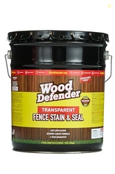 Wood Defender Transparent Fence Wood Stain and Seal in One, Oil-Based 