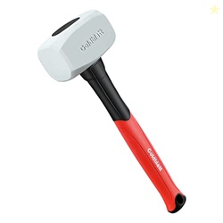 Goldblatt Rubber Mallet 16 oz. Low Recoil Rubber Hammer with Solid Hea