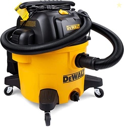 DEWALT 9 Gallon Poly Wet/Dry Vac DXV09PZ, Shop Vacuum for Workshop/Job