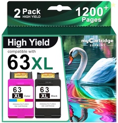 myCartridge SUPRINT 63XL Ink Cartridges Black and Color Replacement fo