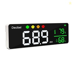 Decibel Meter Wall Hanging Sound Level Meter 11 inch Large LED Display