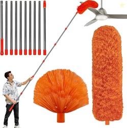 20 Feet High Reach Duster Kit with 2-14 ft Extension Pole, Cobweb & Co