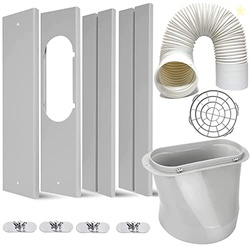 LEZIFU Portable Air Conditioner Kit with Hose, Adjustable Window Seal 
