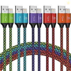 KREMORV iPhone Charger Cable 5Pack 10FT Apple Lightning Charging Cord