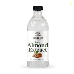 Rodelle Pure Almond Extract, Gluten Free, Kosher, Made in USA, 16 Fl O