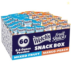 Welch's Fruit Snacks, Mixed Fruit & Mango Peach Snack Box, Gluten Free