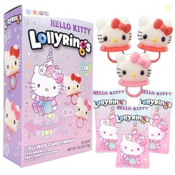 Galerie Hello Kitty Lollipop Rings, Strawberry and Fruit Punch Flavore