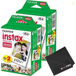 Fujifilm Instax Mini Instant Camera Film: 40 Shoots Total, (10 Sheets 