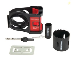 CRAFTSMAN Hole Saw Kit, Bi-Metal Door Lock Installation Kit for Wood a