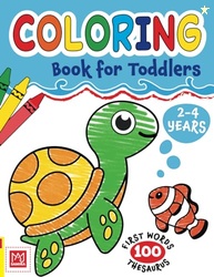 Coloring Book for Toddlers 2-4 years: Cute Animals and Simple Pictures