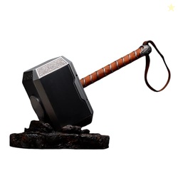 Sword Valley Thor's Hammer With Base - Nordic Myth Metal War Hammer - 