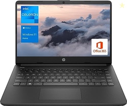 HP Portable Laptop, Student and Business, 14" HD Display, Intel Quad-C