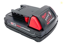 Milwaukee M18 1.5 Ah 18V Red Lithium Ion Battery 48.11.1815 for Impact