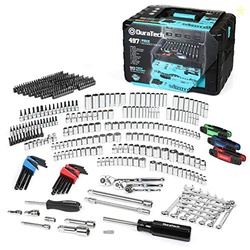 DURATECH 497-Piece Mechanics Tool Set, Include SAE/Metric Sockets, 90-