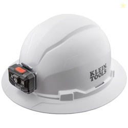 Klein Tools 60406RL Hard Hat, Rechargeable Headlamp, Non-Vented, Full 