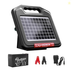 S1000 1 Joule Solar Fence Charger, 40 Miles Solar Electric Fence Charg