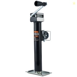 5000lb Weld-on Pipe Swivel Trailer Jack, 10" Vertical Travel Trailer T