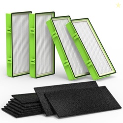 Colorfullife 4 True HEPA + 8 Pre-Filter Aer1 Filter Replacement Compat