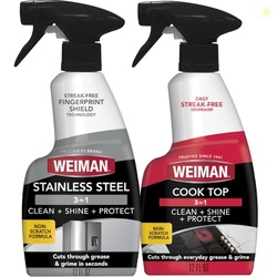 Weiman Stainless Steel Cleaner & Cooktop Daily Cleaner - 12 Ounce - Ki