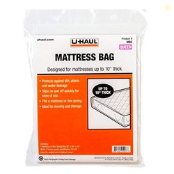 U-Haul Queen Mattress Bag  Heavy-Duty Plastic Protection for Moving & 
