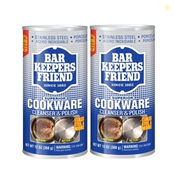 Bar Keepers Friend Cookware Cleanser & Polish (2 x 12 oz) Stainless St