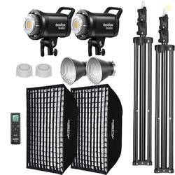 Godox SL60II-D LED Video Light Kit 2Pack Continuous Light Set, Square 