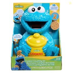 Sesame Street Cookie's Counting Jar, 12-Pieces, 20+ Phrases and Sounds