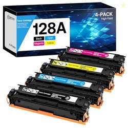 128A Toner Cartridges High Yield Compatible for HP 128A CE320A CE321A 