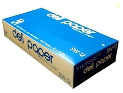 Durable Packaging 12" x 10.75" Dry Waxed Deli Paper Pop-Up Sandwich Fo