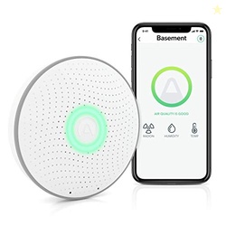 Airthings 2950 Wave Radon - Smart Radon Detector with Humidity & Tempe