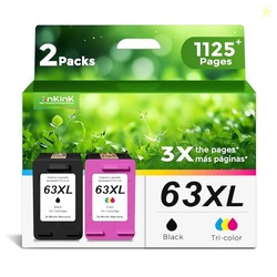 Ankink 63XL Ink Cartridges Replacement for HP 63 XL (Black Color Combo