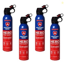Prepared Hero Fire Spray - Mini Fire Extinguishers for House, Car, Gar