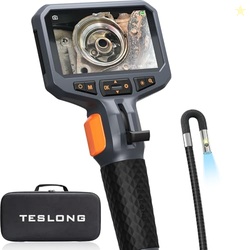 Articulating Borescope with Dual Lens Endoscope Camera, Teslong Two-Wa