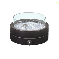 Amazon Basics 14-Inch Round Propane Fire Pit, 9000 BTU Portable Tablet
