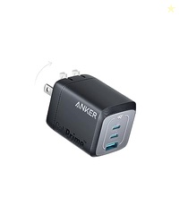 Anker USB Charger Block,67W GaN Wall Charger,3-Port Compact Fast Charg