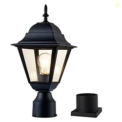 Windben Outdoor Post Light,Waterproof Cast Aluminium Lamp Post Light F
